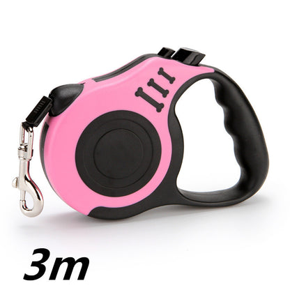 Retractable Dog Lead – One-Touch Brake & Lock | 7 Colours | 3m & 5m