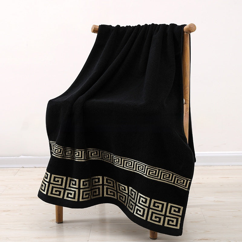 Pure Cotton Satin Border Bath & Beach Towel | Sets of 2, 3 or 4 | 5 Colours