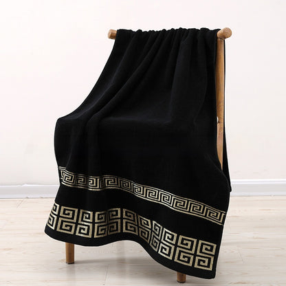 Pure Cotton Satin Border Bath & Beach Towel | Sets of 2, 3 or 4 | 5 Colours