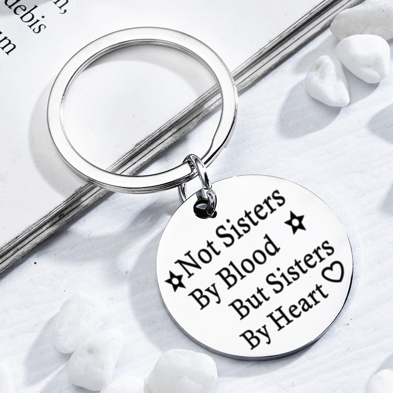 Stainless Steel Round Initial Keychain | 25mm & 30mm