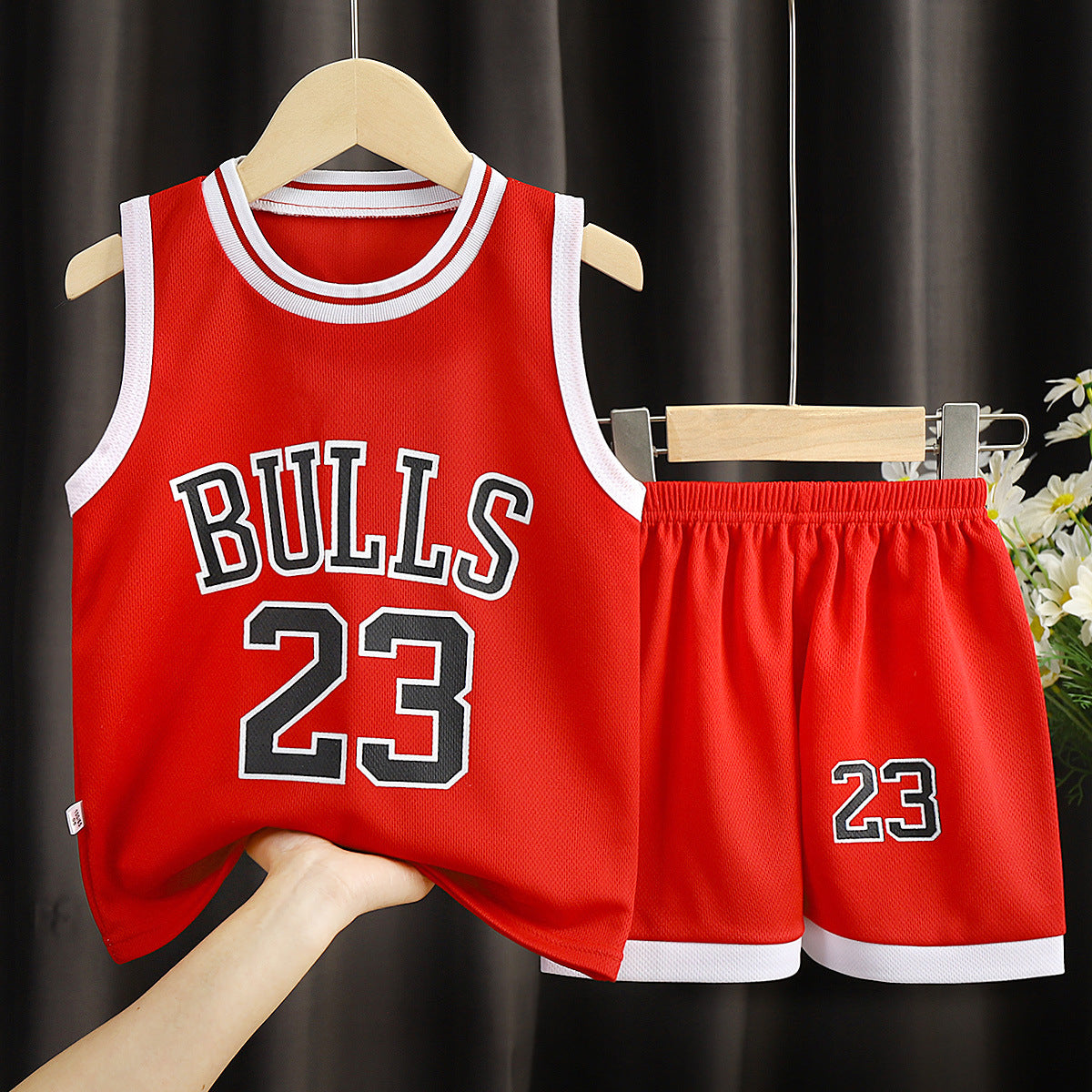 Boys Sports Basketball Suit Set | Short Sleeve & Trousers | Heights 90-160cm