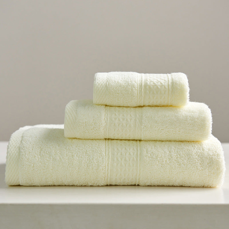 3-Piece Cotton Towel Set | Face, Hand & Bath Towel