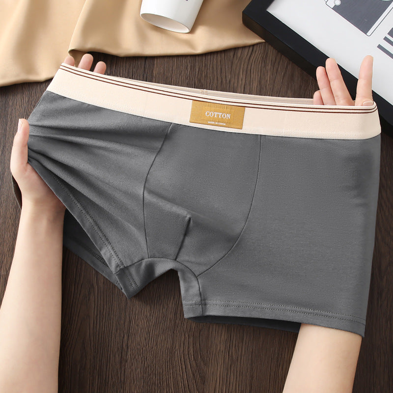 Men's Pure Cotton Mid-Rise Boxer Shorts