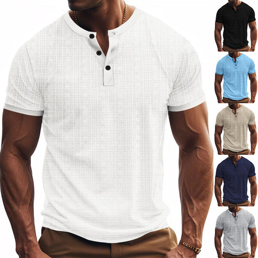 Men's Breathable Polyester T-Shirt | Loose Fit Short Sleeve