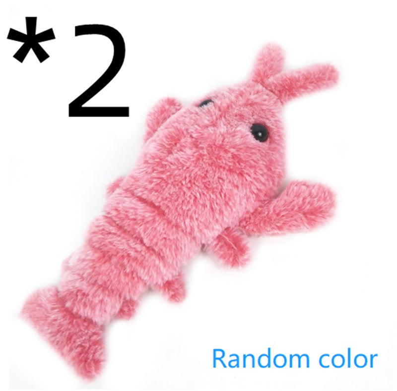 Electric Jumping Shrimp Cat Toy | USB Rechargeable Motion-Activated Plush