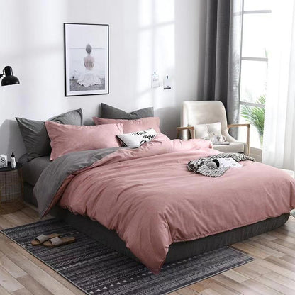 Geometric Ramie Duvet Cover Set – 3-Piece Antibacterial Bedding