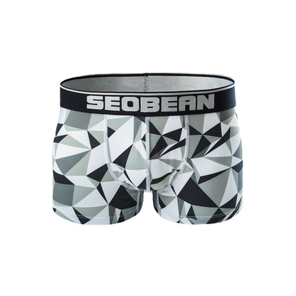 Men's Geometric Print Breathable Boxer Shorts