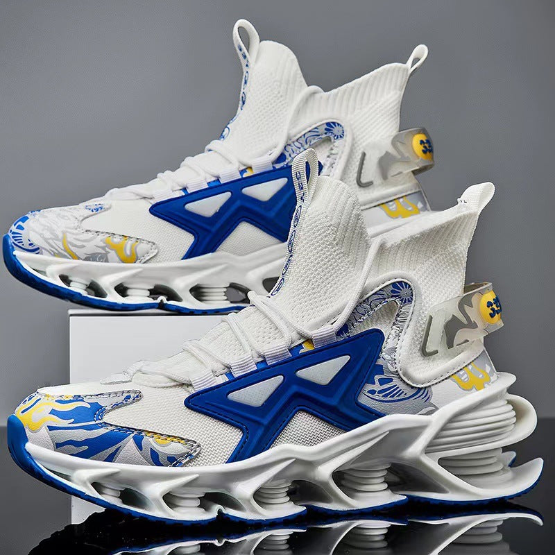 Men's High-Top Basketball Trainers – Colour-Block