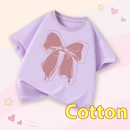 Girls Cartoon Print Short Sleeve Cotton T-Shirt – 14 Designs