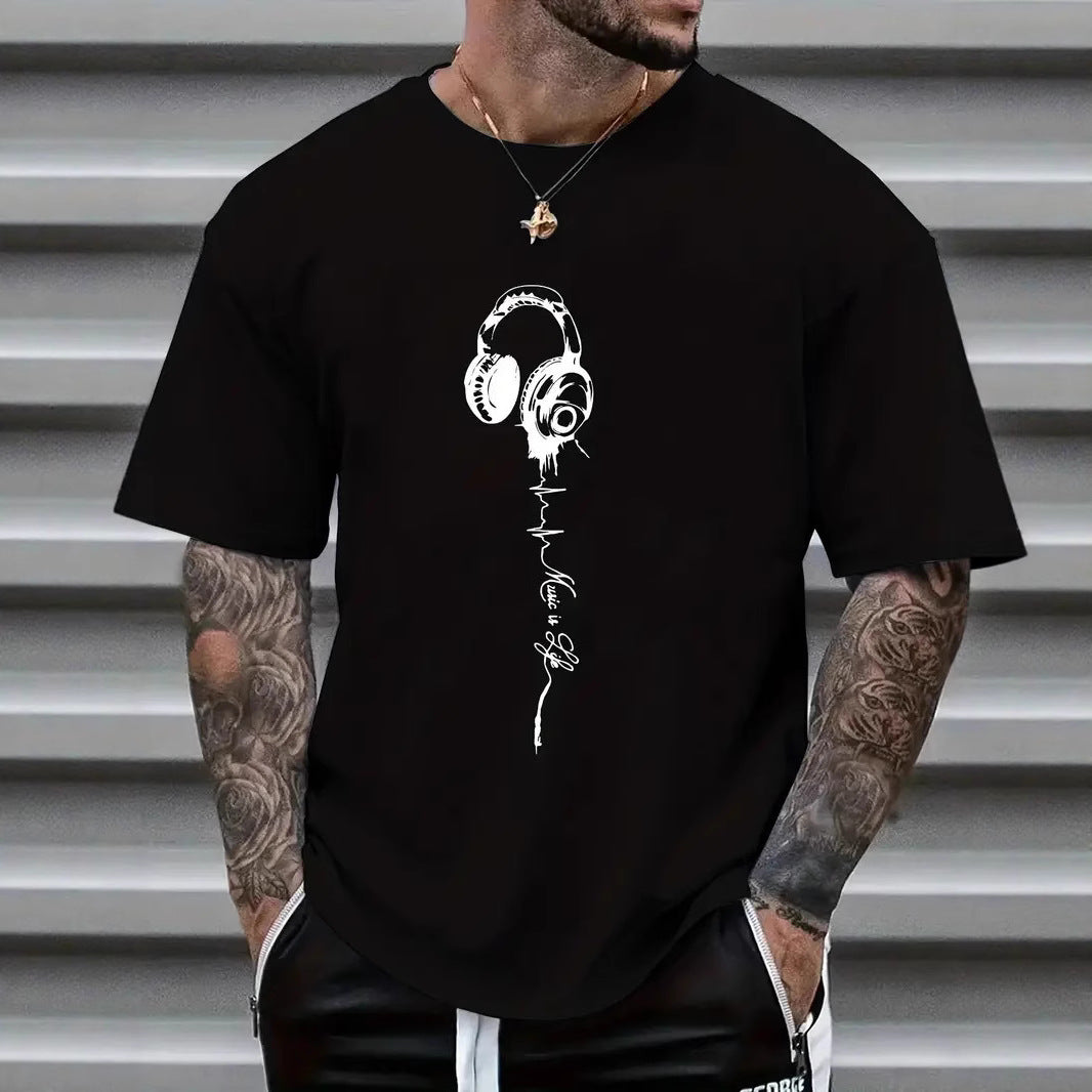 Men's Graphic Print T-Shirt – Loose Fit Pure Cotton | 10 Designs | Sizes S–3XL