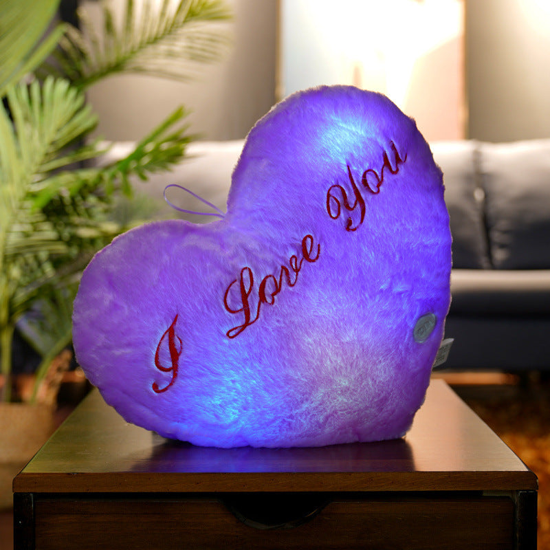 Glow-in-the-Dark Star Plush Pillow | LED Light Up | Gift