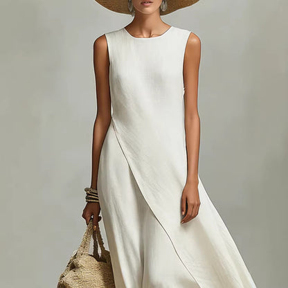 Women's Sleeveless Flared Hem Maxi Dress | 3 Colours | XS–3XL