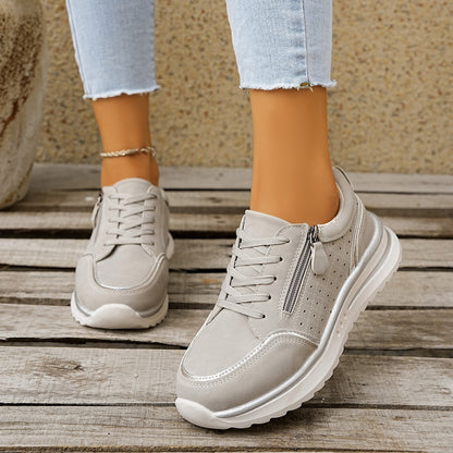 Women's Chunky-Heel Side-Zip Sneakers | EU 36-43