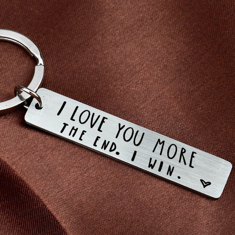 Stainless Steel Rectangular Keychain | Mirror & Brushed Finish | Unisex