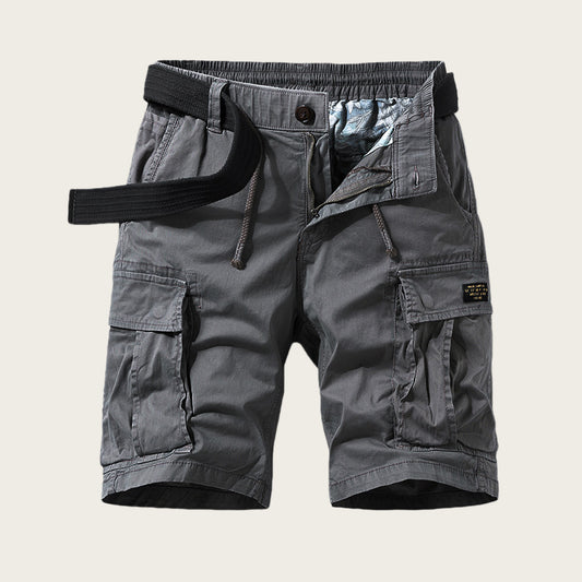 Men's Cotton Cargo Shorts | Multi-Pocket Workwear Loose Straight W29-W40