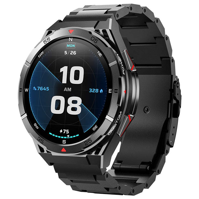 Dual-Band GPS Smartwatch – IPS, Bluetooth Calling, 15–21 Day Battery