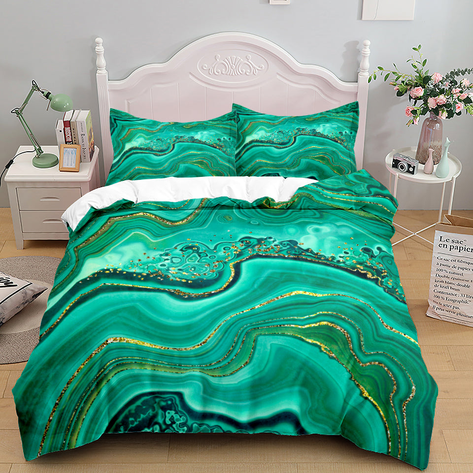 European Landscape Print Bedding Set | Multiple Sizes & Designs