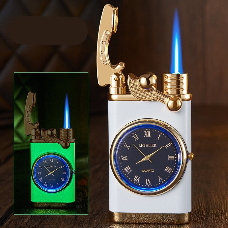 2-in-1 Watch Lighter with Butane Torch Flame
