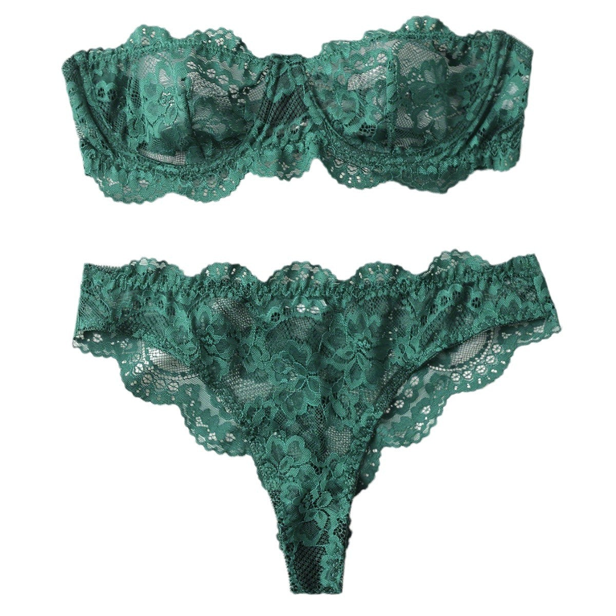 Women's Lace Floral Lingerie Set | Bra & Knicker Set