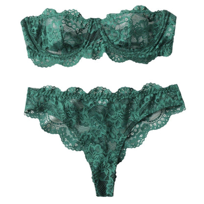 Women's Lace Floral Lingerie Set | Bra & Knicker Set