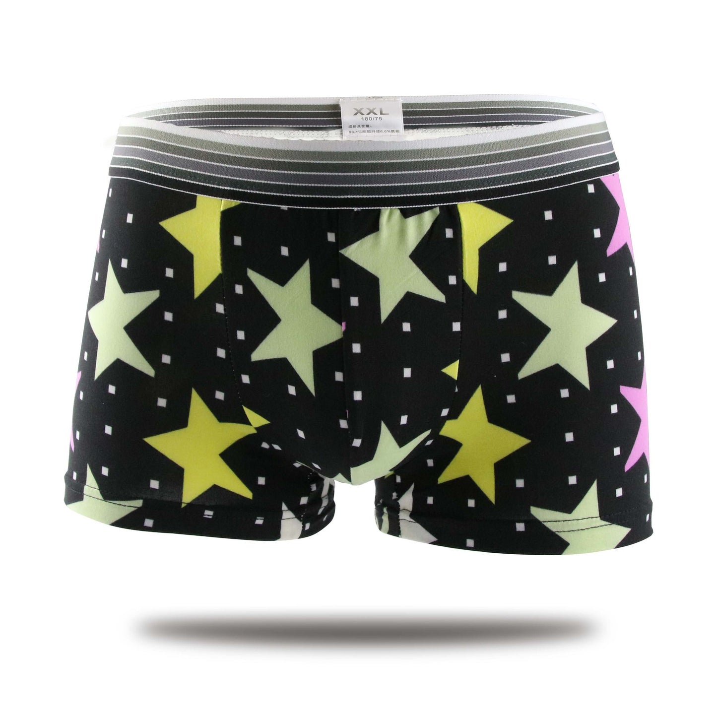 Men's Printed Milk Silk Boxer Shorts L–XXL