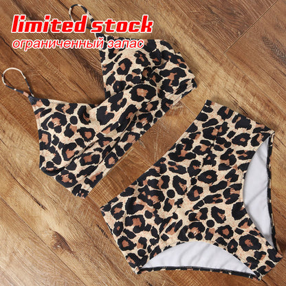 Women's High-Waist Bikini Set – 22 Colours, Bra & Shorts