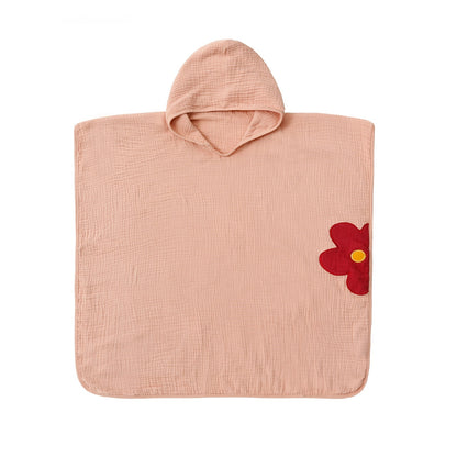 Children's 4-Layer Cotton Gauze Hooded Bath Towel | Wearable Poncho