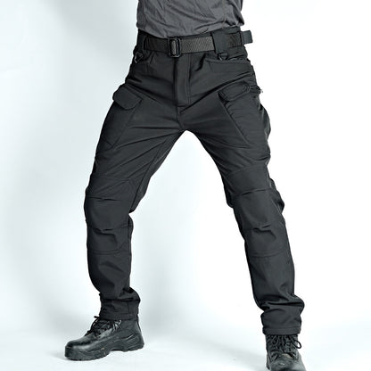 Men's Fleece-Lined Tactical Soft Shell Trousers | Waterproof Winter Pants
