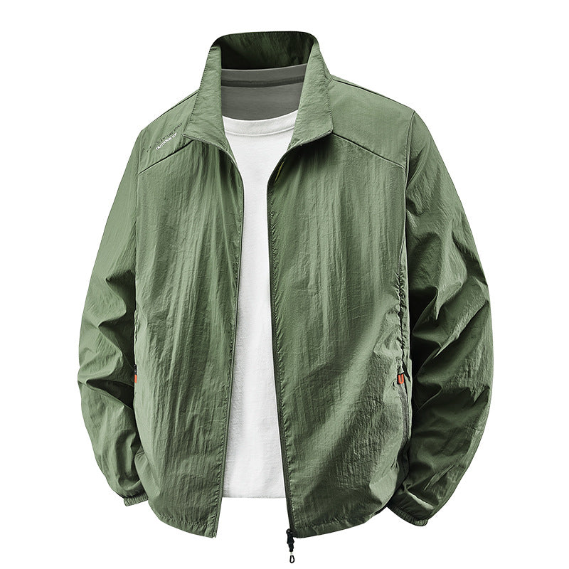 Men's Lightweight Sun-Protective Jacket | Thin Polyester Casual Coat – M to 5XL