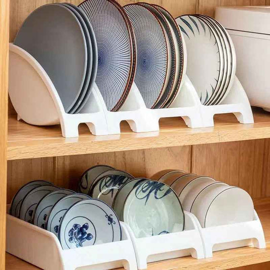 Multifunctional Kitchen Tableware Drain Rack – Plastic Plate, Bowl & Dish Organiser