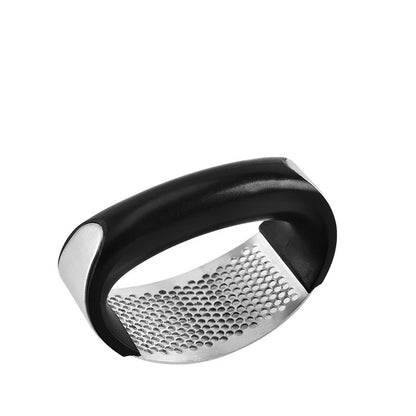 Stainless Steel Garlic Press — 304 Grade Manual Garlic Crusher with Non-Slip Handle