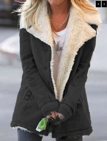 Women's Fleece-Lined Padded Jacket | 13 Colours, Sizes S–5XL