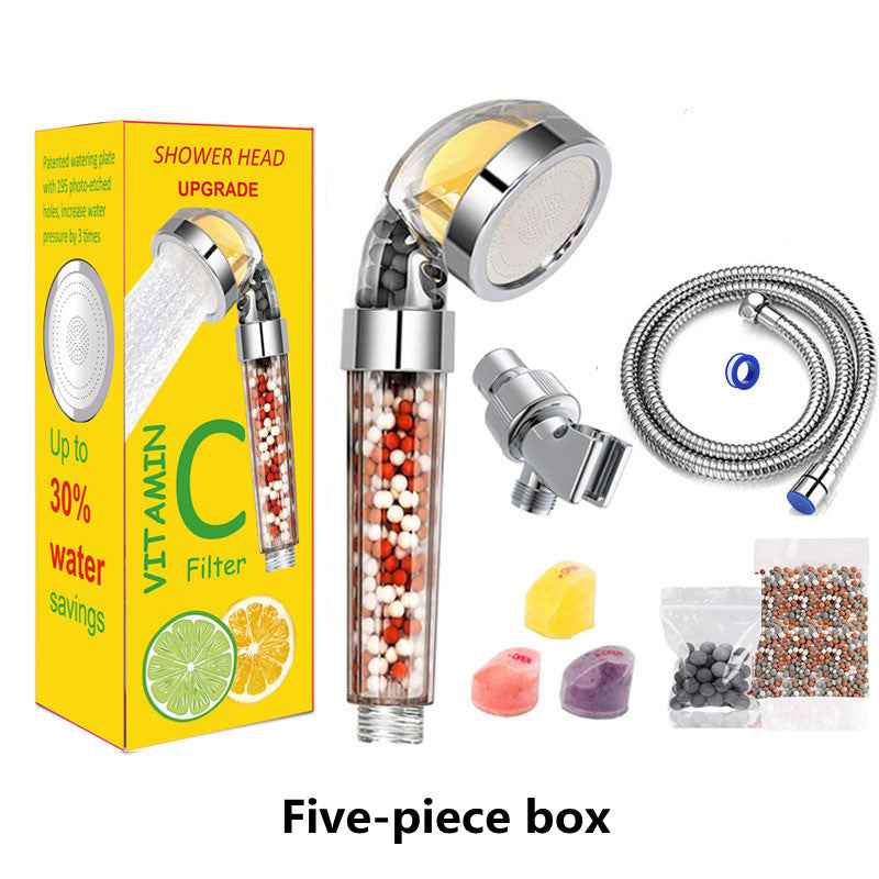 Vitamin C Aromatherapy Shower Head – High Pressure Filtered Shower with Lemon Scent