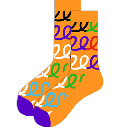 Men’s Novelty Jacquard Cotton Mid-Tube Socks 26 Designs Santa Moose EU 39-46