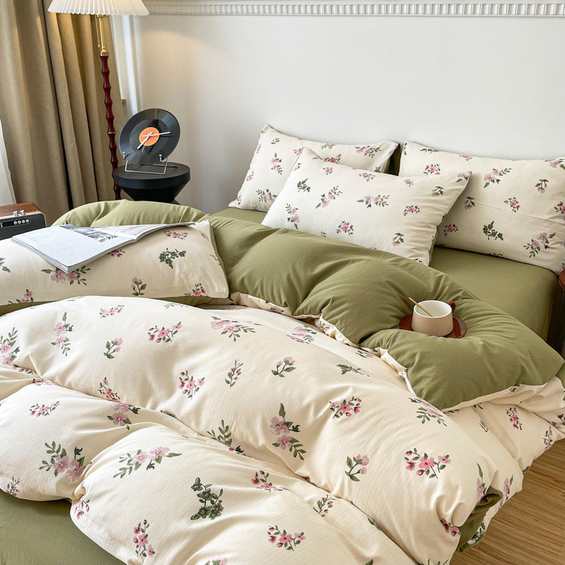Jacquard Cotton Linen Bedding Set | 12+ Designs