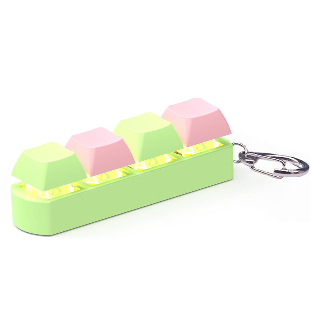 4-Key Mechanical Keyboard Switch Tester | Transparent Fidget Toy