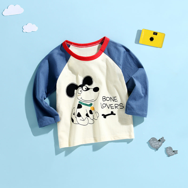 Kids Animal Print Long Sleeve Cotton T-Shirt – 13 Designs