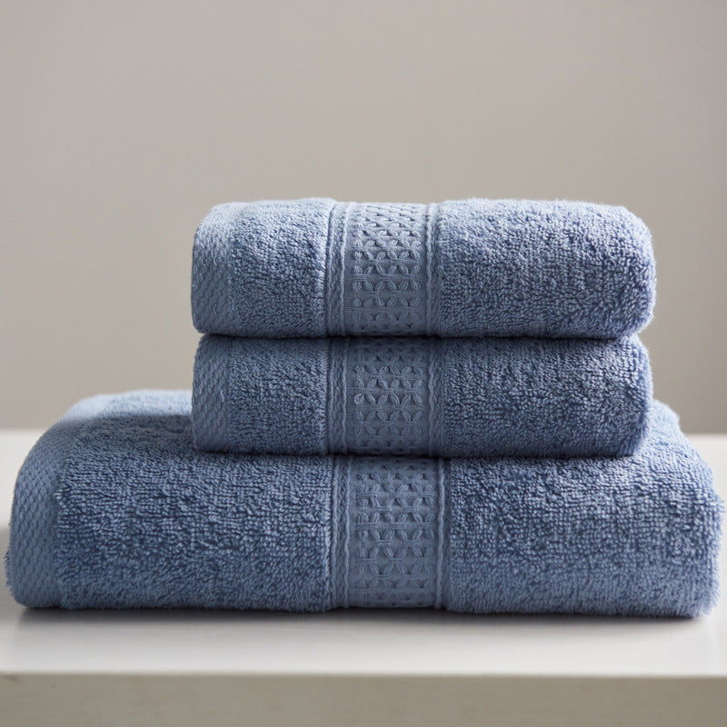 3-Piece Cotton Towel Set | Face, Hand & Bath Towel
