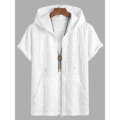 Men's Plus Size Fleece-Lined Jacquard Shirt 2XL-6XL
