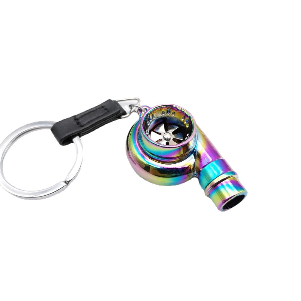 Turbo Whistle Alloy Keychain | Car Charm 12 Colours | JP Collections