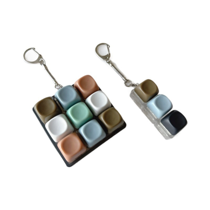Nine-Key Decompression Button Keyboard Pendant