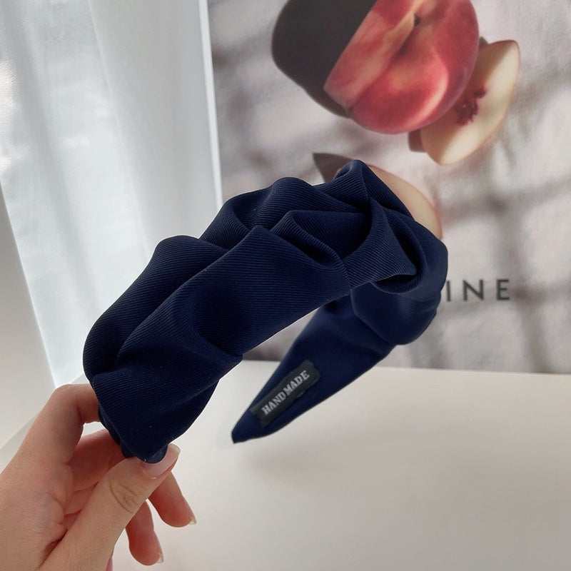 Women's Retro Fabric Hair Scrunchie – 10 Colours