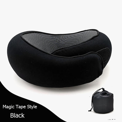 Memory Foam Travel Neck Pillow — U-Shaped Neck Support for Flights, Commuting & Long Journeys
