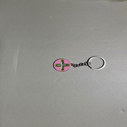 Colourful Zinc Alloy Pendant Keychain | Fashion Keyring