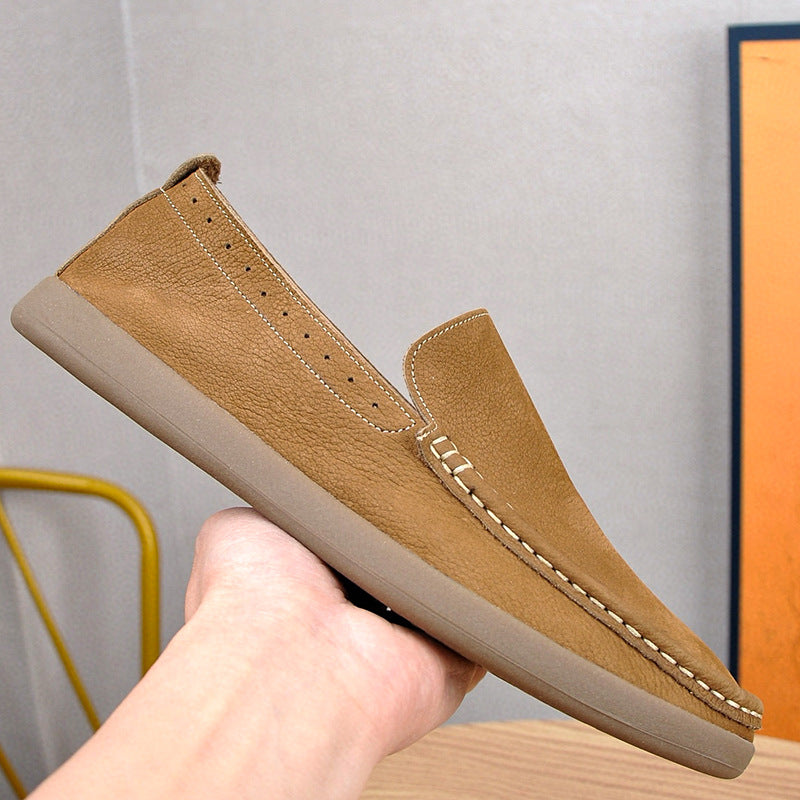 Men's Genuine Leather Slip-On Casual Shoes | EU 38-44