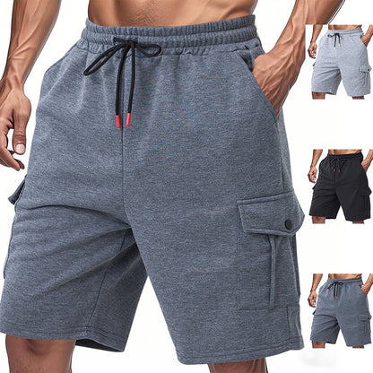 Men's Loose-Fit Terry Cargo Shorts