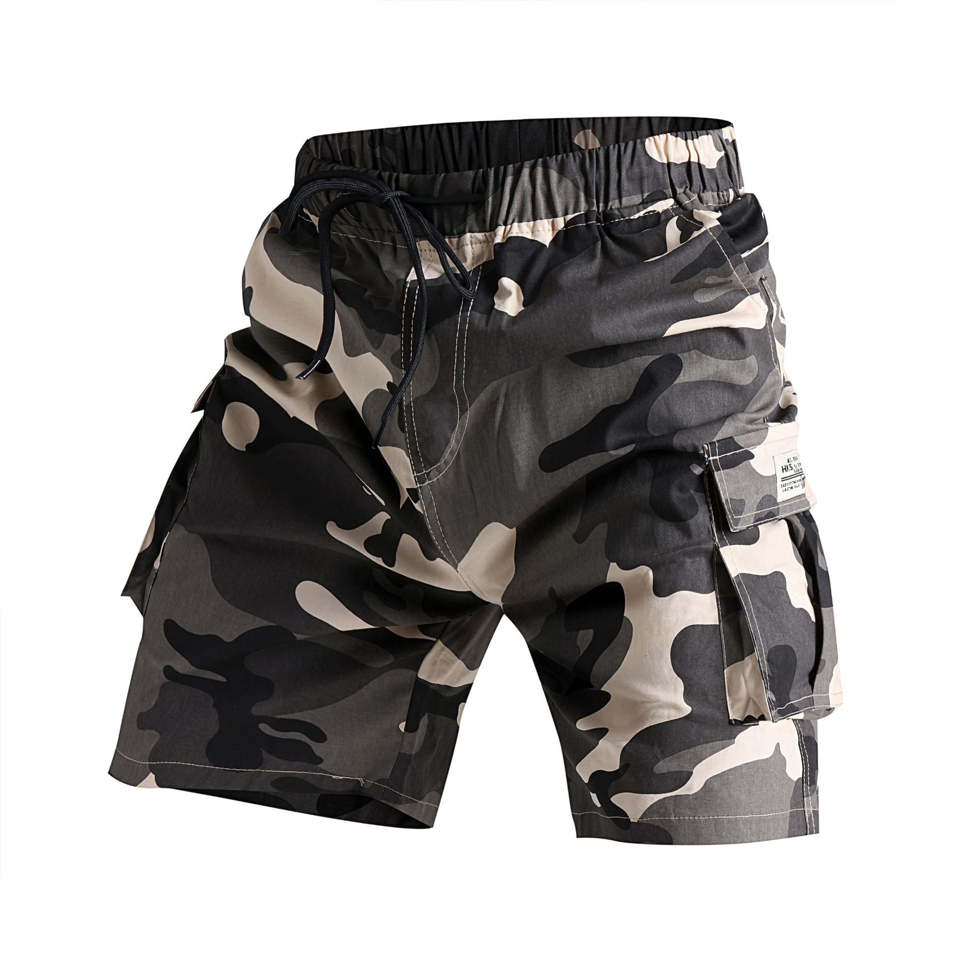 Men's 100% Cotton Casual Shorts | Solid & Camo S-4XL