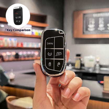 Shell TPU Car Key Cover | 5-Button Smart Key Case | JP Collections