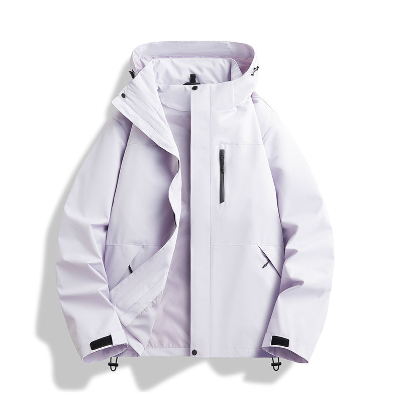 Unisex Waterproof Windproof Hooded Shell Jacket – 12 Colours
