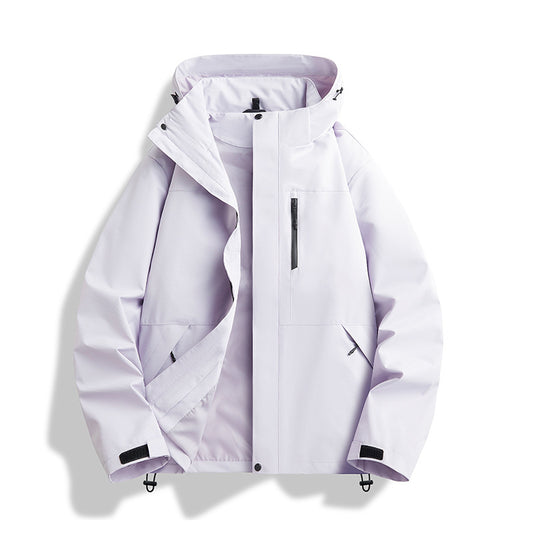 Unisex Waterproof Windproof Hooded Shell Jacket – 12 Colours